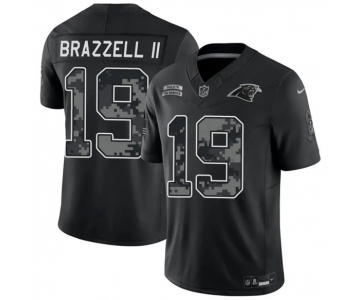 Men's Carolina Panthers #19 Chris Brazzell II Black F.U.S.E. 2026 Salute to Service Limited Football Stitched Jersey