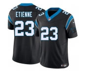 Men's Carolina Panthers #23 Trevor Etienne Black 2025 Draft F.U.S.E. Vapor Limited Football Stitched Jersey