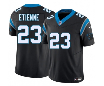 Men's Carolina Panthers #23 Trevor Etienne Black 2025 Draft F.U.S.E. Vapor Limited Football Stitched Jersey