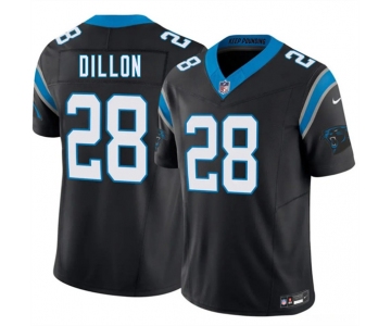 Men's Carolina Panthers #28 A.J. Dillon Black 2026 F.U.S.E. Vapor Limited Football Stitched Jersey