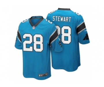 Men's Carolina Panthers #28 Jonathan Stewart Light Blue Color Rush Limited Jersey