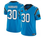 Men's Carolina Panthers #30 Chuba Hubbard Blue 2026 F.U.S.E. 1-Star C Patch Vapor Limited Football Stitched Jersey Men's Carolina Panthers #30 Chuba Hubbard Blue 2026 F.U.S.E. 1-Star C Patch Vapor Limited Football Stitched Jersey