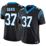 Men's Carolina Panthers #37 Miles Davis Black 2026 Draft F.U.S.E. Vapor Limited Football Stitched Jersey Men's Carolina Panthers #37 Miles Davis Black 2026 Draft F.U.S.E. Vapor Limited Football Stitched Jersey