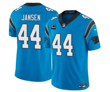 Men's Carolina Panthers #44 J. J. Jansen Blue 2026 F.U.S.E. 4-Star C Patch Vapor Limited Football Stitched Jersey