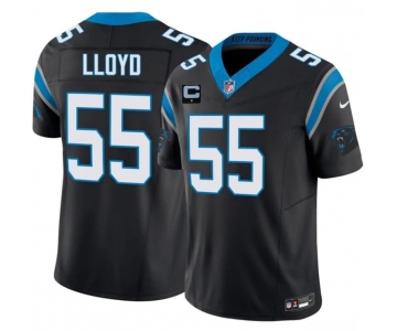 Men's Carolina Panthers #55 Devin Lloyd Black 2026 F.U.S.E. 1-Star C Patch Vapor Limited Football Stitched Jersey