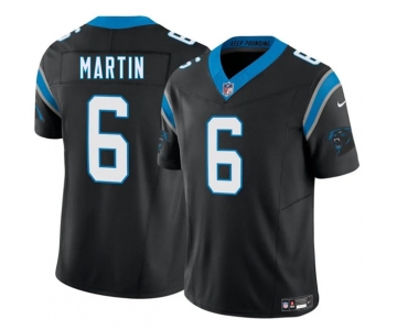 Men's Carolina Panthers #6 Sam Martin Black 2025 F.U.S.E. Vapor Limited Football Stitched Jersey