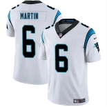 Men's Carolina Panthers #6 Sam Martin White 2025 Vapor Limited Football Stitched Jersey