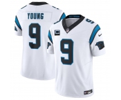 Men's Carolina Panthers #9 Bryce Young White 2026 F.U.S.E. 4-Star C Patch Vapor Limited Football Stitched Jersey Men's Carolina Panthers #9 Bryce Young White 2026 F.U.S.E. 4-Star C Patch Vapor Limited Football Stitched Jersey