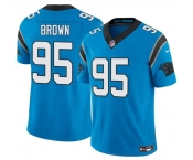 Men's Carolina Panthers #95 Derrick Brown Blue 2025 F.U.S.E. Vapor Limited Football Stitched Jersey