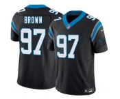 Men's Carolina Panthers #97 Bobby Brown Black 2025 F.U.S.E. Vapor Limited Football Stitched Jersey