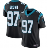 Men's Carolina Panthers #97 Bobby Brown Black 2025 Vapor Limited Football Stitched Jersey