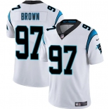 Men's Carolina Panthers #97 Bobby Brown White 2025 Vapor Limited Football Stitched Jersey