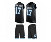 Men's Nike Carolina Panthers #11 Brenton Bersin Limited Black Tank Top Suit NFL Jersey