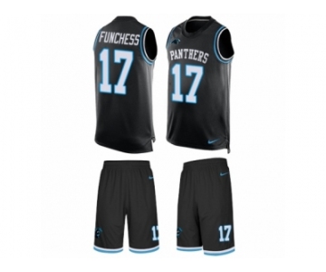 Men's Nike Carolina Panthers #11 Brenton Bersin Limited Black Tank Top Suit NFL Jersey
