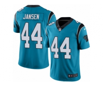 Men's Nike Carolina Panthers #44 J.J. Jansen Limited Blue Rush NFL Jersey
