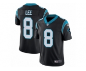 Men's Nike Carolina Panthers #8 Andy Lee Vapor Untouchable Limited Black Team Color NFL Jersey
