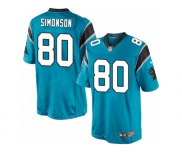 Men's Nike Carolina Panthers #80 Scott Simonson Limited Blue Alternate NFL Jersey