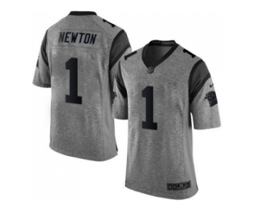 Nike Carolina Panthers #1 Cam Newton Gridiron Gray jerseys(Limited)