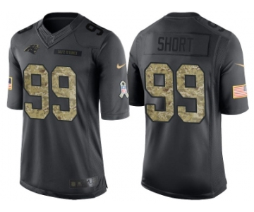 Nike Carolina Panthers #99 Kawann Short Men's Stitched Black NFL Salute to Service Limited Jerseys