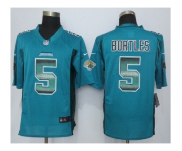 2015 new nike jacksonville jaguars #5 bortles green strobe jerseys[limited]