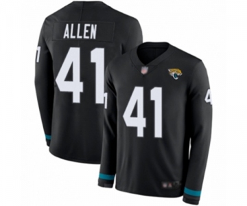 Jacksonville Jaguars #41 Josh Allen Limited Black Therma Long Sleeve Football Jersey