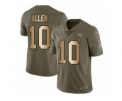 Men Nike Jacksonville Jaguars #10 Brandon Allen Limited Olive Gold 2017 Salute to Service NFL Jersey