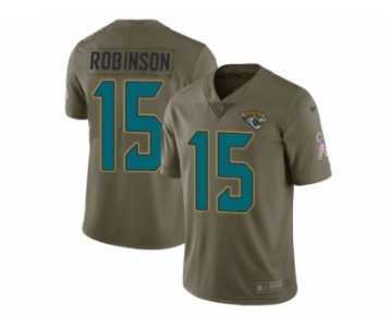 Men Nike Jacksonville Jaguars #15 Allen Robinson Limited Olive 2017 Salute to Service NFL Jersey