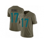 Men Nike Jacksonville Jaguars #17 Arrelious Benn Limited Olive 2017 Salute to Service NFL Jersey