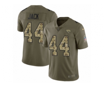 Men Nike Jacksonville Jaguars #44 Myles Jack Limited Olive Camo 2017 Salute to Service NFL Jersey