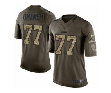 Men Nike Jacksonville Jaguars #77 Patrick Omameh Limited Green Salute to Service NFL Jersey
