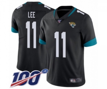 Men's Jacksonville Jaguars #11 Marqise Lee Black Team Color Vapor Untouchable Limited Player 100th Season Football Jersey