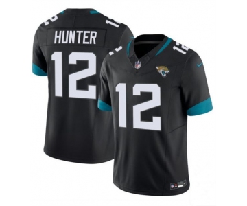 Men's Jacksonville Jaguars #12 Travis Hunter Black 2025 Draft F.U.S.E. Vapor Untouchable Limited Football Stitched Jersey