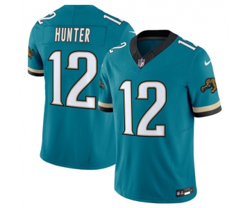 Men's Jacksonville Jaguars #12 Travis Hunter Throwback 2025 Draft Vapor Untouchable Football Stitched Jersey
