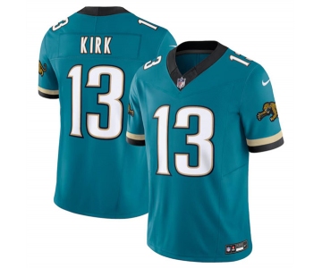 Men's Jacksonville Jaguars #13 Christian Kirk Teal 2024 F.U.S.E. Prowler Throwback Vapor Limited Football Stitched Jersey