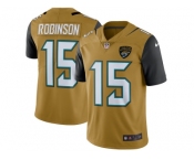 Men's Jacksonville Jaguars #15 Allen Robinson Nike Gold Color Rush Limited Jersey