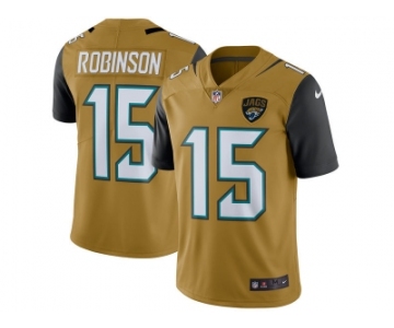 Men's Jacksonville Jaguars #15 Allen Robinson Nike Gold Color Rush Limited Jersey