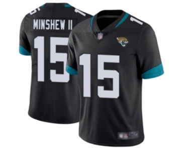 Men's Jacksonville Jaguars #15 Gardner Minshew II Black Team Color Vapor Untouchable Limited Player Football Jersey