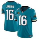 Men's Jacksonville Jaguars #16 Trevor Lawrence Teal 2025 F.U.S.E. With 4-Star C Patch Prowler Throwback Vapor Limited Football Stitched Jersey