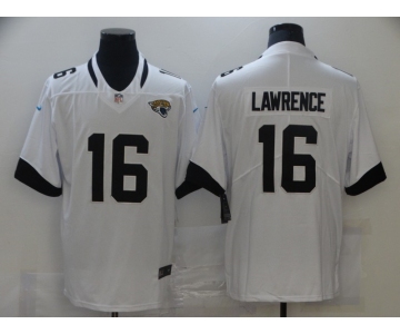 Men's Jacksonville Jaguars  #16 Trevor Lawrence White Alternate Vapor Untouchable Limited Player Football Jersey