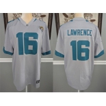 Men's Jacksonville Jaguars #16 Trevor Lawrence White Football Stitched Jersey Men's Jacksonville Jaguars #16 Trevor Lawrence White Football Stitched Jersey