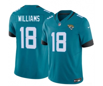 Men's Jacksonville Jaguars #18 C.J. Williams Teal 2026 Draft F.U.S.E. Vapor Untouchable Limited Football Stitched Jersey