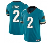 Men's Jacksonville Jaguars #2 Jourdan Lewis Teal 2025 F.U.S.E. Prowler Throwback Vapor Limited Football Stitched Jersey