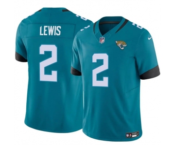 Men's Jacksonville Jaguars #2 Jourdan Lewis Teal 2025 F.U.S.E. Vapor Untouchable Limited Football Stitched Jersey