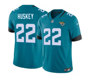 Men's Jacksonville Jaguars #22 Jalen Huskey Teal 2026 Draft F.U.S.E. Vapor Untouchable Limited Football Stitched Jersey