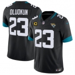 Men's Jacksonville Jaguars #23 Foyesade Oluokun Black 2026 F.U.S.E. 4-Star C Patch Vapor Limited Football Stitched Jersey Men's Jacksonville Jaguars #23 Foyesade Oluokun Black 2026 F.U.S.E. 4-Star C Patch Vapor Limited Football Stitched Jersey