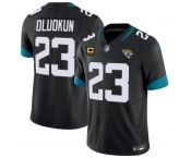 Men's Jacksonville Jaguars #23 Foyesade Oluokun Black 2026 F.U.S.E. 4-Star C Patch Vapor Limited Football Stitched Jersey Men's Jacksonville Jaguars #23 Foyesade Oluokun Black 2026 F.U.S.E. 4-Star C Patch Vapor Limited Football Stitched Jersey