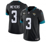 Men's Jacksonville Jaguars #3 Jakobi Meyers Black 2026 F.U.S.E. 1-Star C Patch Vapor Limited Football Stitched Jersey Men's Jacksonville Jaguars #3 Jakobi Meyers Black 2026 F.U.S.E. 1-Star C Patch Vapor Limited Football Stitched Jersey