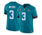 Men's Jacksonville Jaguars #3 Jakobi Meyers Teal 2026 F.U.S.E. 1-Star C Patch Vapor Limited Football Stitched Jersey Men's Jacksonville Jaguars #3 Jakobi Meyers Teal 2026 F.U.S.E. 1-Star C Patch Vapor Limited Football Stitched Jersey
