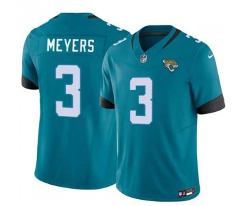 Men's Jacksonville Jaguars #3 Jokobi Meyers Teal 2025 F.U.S.E. Vapor Untouchable Limited Football Stitched Jersey