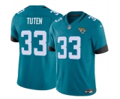 Men's Jacksonville Jaguars #33 Bhayshul Tuten Teal 2024 Vapor Untouchable Limited Football Stitched Jersey